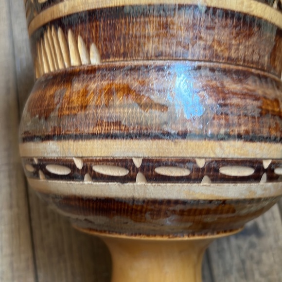 Wooden chalice large goblet vase - Picture 14 of 16